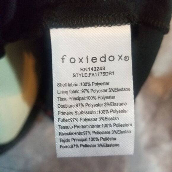 ‎Foxiedox Black Sheer Heart Dress Size Small - Picture 5 of 5